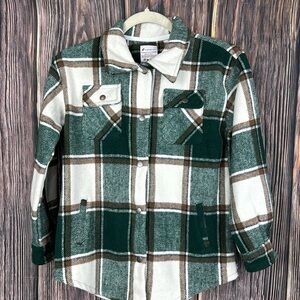 Girls Plaid Jacket- Size 10
